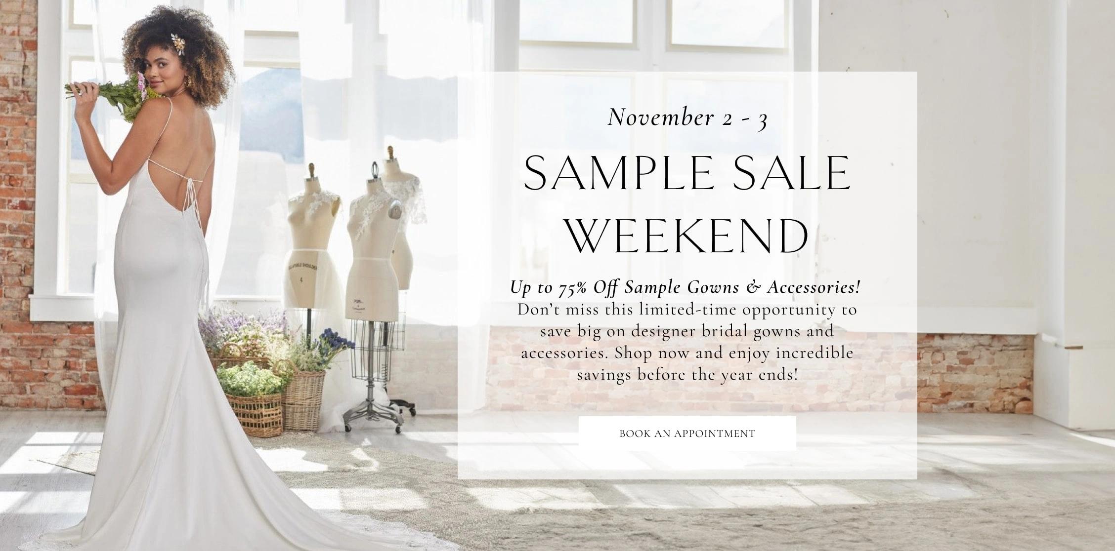 November 2024 sample sale banner