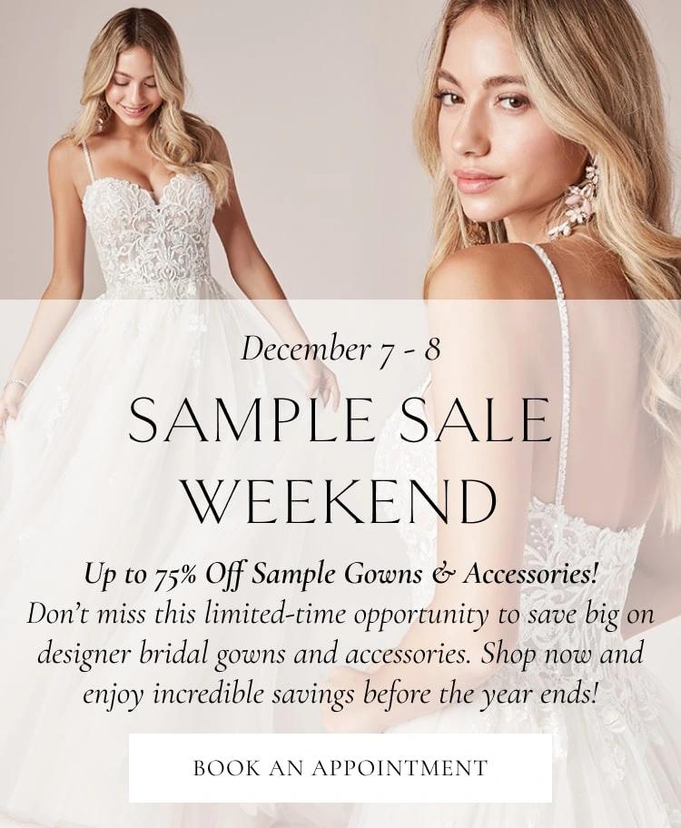 december 2024 sample sale weekend banner.mobile image